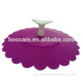 Fashionable colorful silicone cup lid